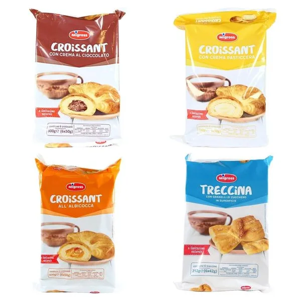 Brioche Migross assortite, 4 tipi