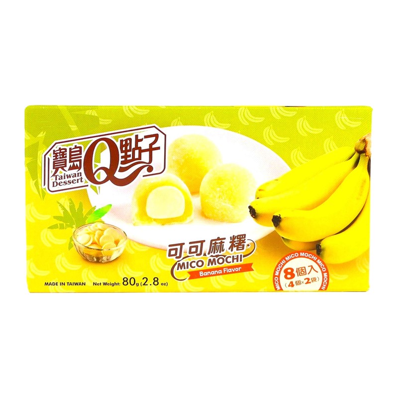 Mochi Taiwan Dessert Mico Mochi Gusto Banana 80g