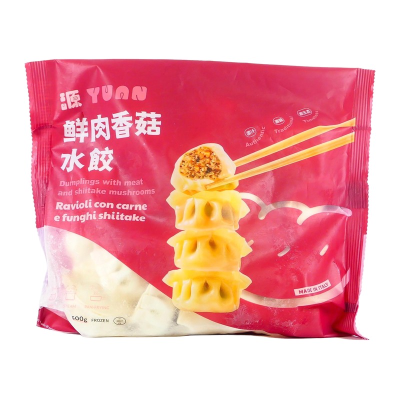 Ravioli Yuan con Carne e Funghi Shiitake 500g