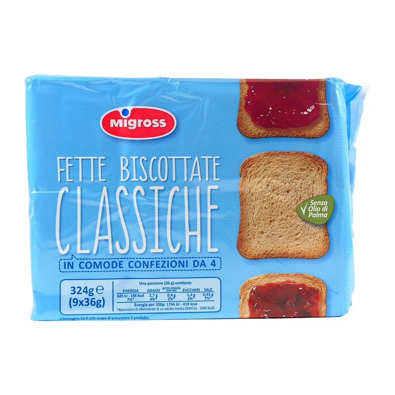 FETTE BISCOTTATE MIGROSS CLASSICHE 324G