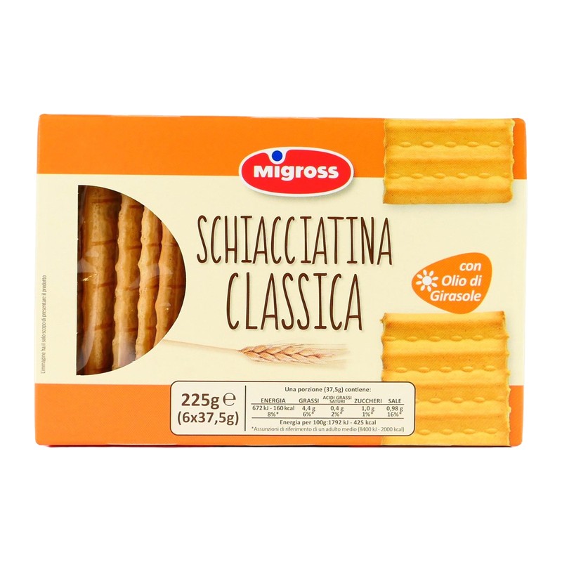 SCHIACCIATINE MIGROSS CLASSICA 225G