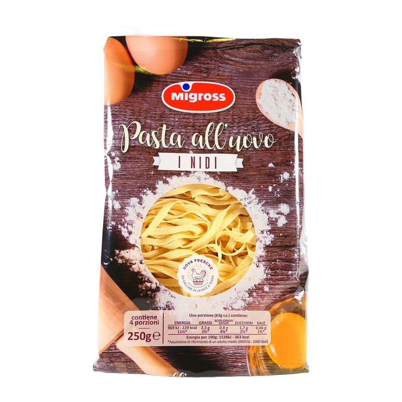PASTA ALL'UOVO MIGROSS I NIDI TAGLIATELLE 250G