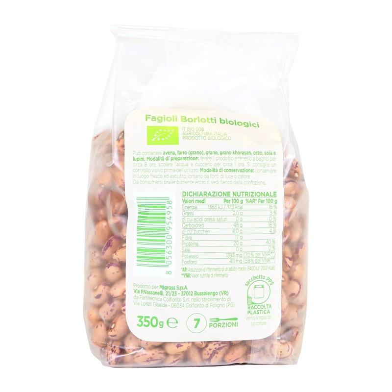 FAGIOLI BORLOTTI BIO WITA 350G