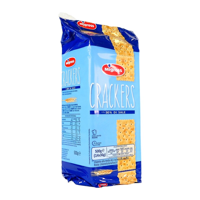 MIGROSS CRACKERS N/SALATI GR500