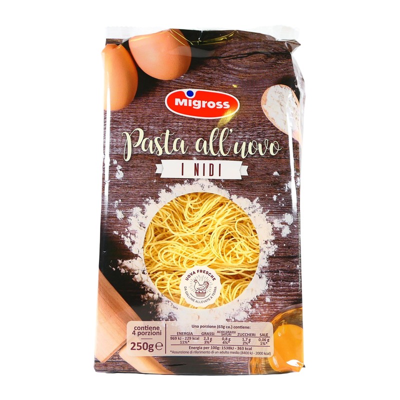 PASTA ALL'UOVO MIGROSS I NIDI TAGLIOLINI 250G