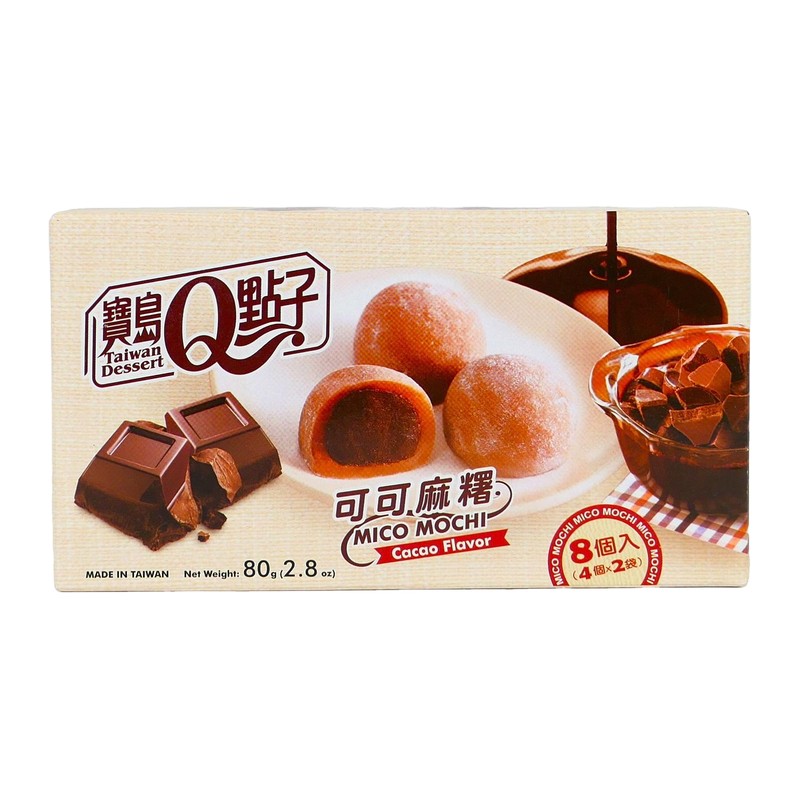 Mochi Taiwan Dessert Mico Mochi Gusto Cacao 80g