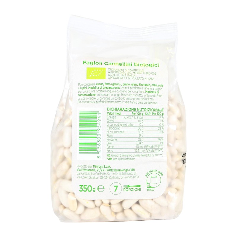 Legumi Wita Fagioli Cannellini Biologico 350g