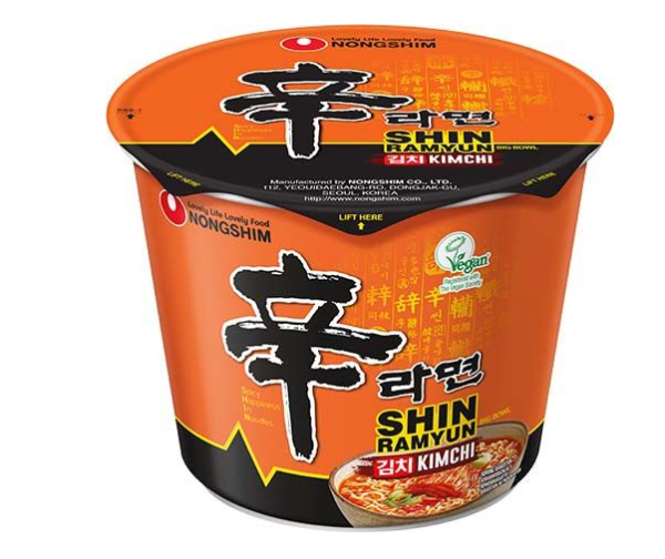 韩国农心拉面（辛拉面）泡菜味 大桶 SHIN RAMYUN KIMCHI 112g