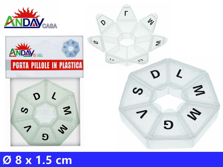 PORTA PILLOLE IN PLASTICA