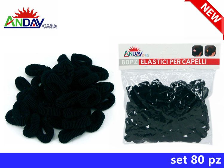 ELASTICI PER CAPELLI 80PZ