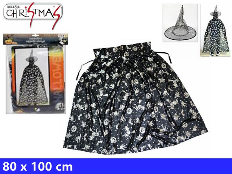 MANTELLO E CAPPELLO STREGA BAMBIN