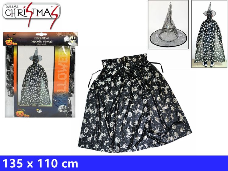 MANTELLO E CAPPELLO STREGA ADULTO2014234