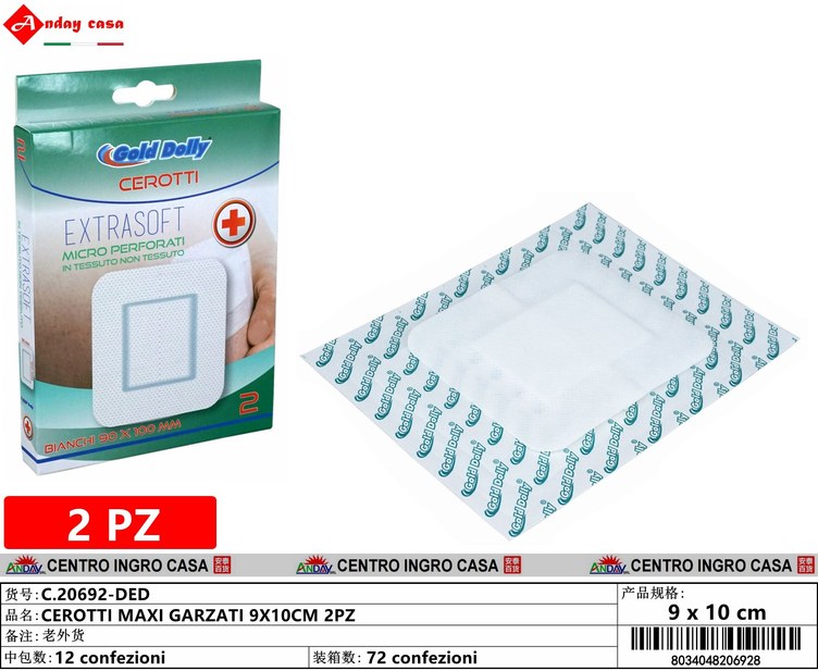 CEROTTI MAXI GARZATI 9X10CM 2PZ