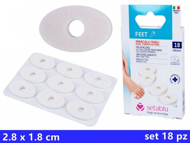 FEET CEROTTI PROTETTIVI PARACALLI OVALI 18PZ