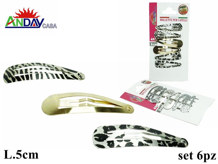 4PZ MOLLETTE FERMA CAPELLI 5CM