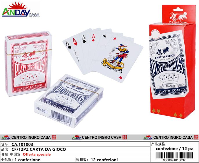 CF/12PZ CARTA DA GIOCO