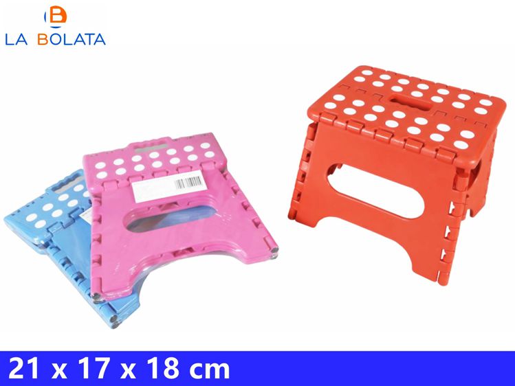 SGABELLO PIEGHEVOLE PVC 21X17X18CM