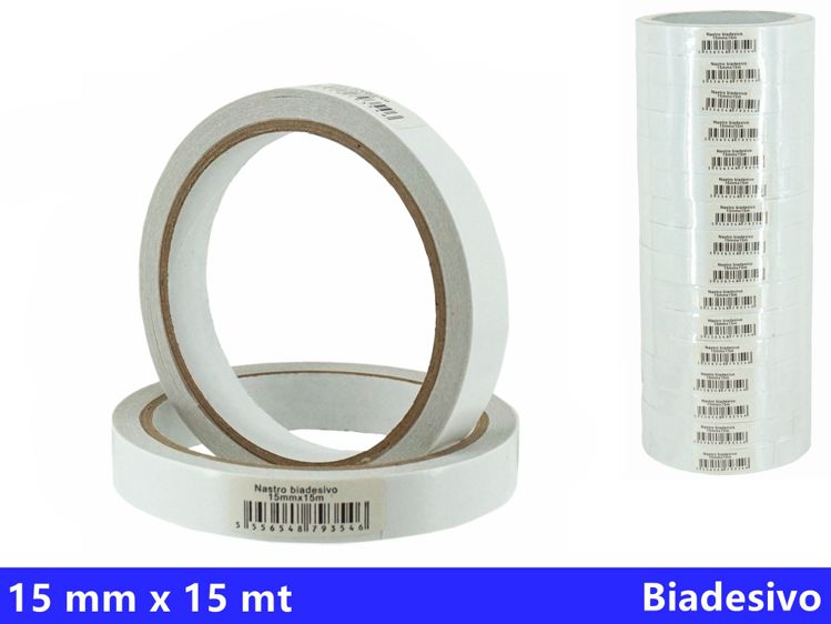 NASTRO BIADESIVO 15MMX15M