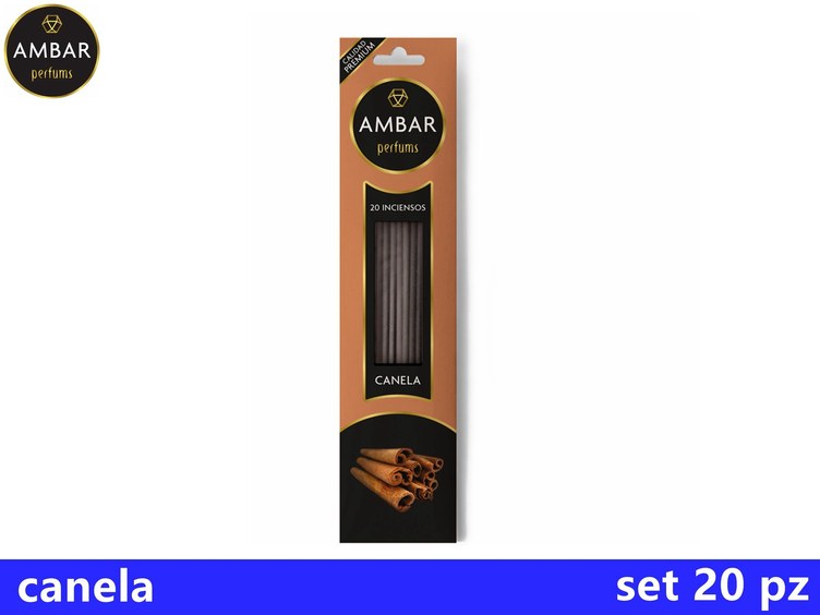 INCENSO AMBAR CANELA VARILLAS