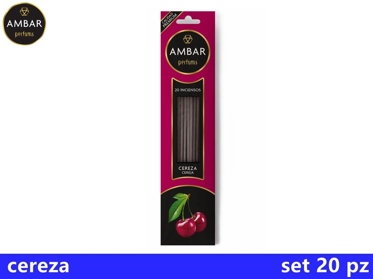 INCENSO AMBAR CEREZA VARILLAS