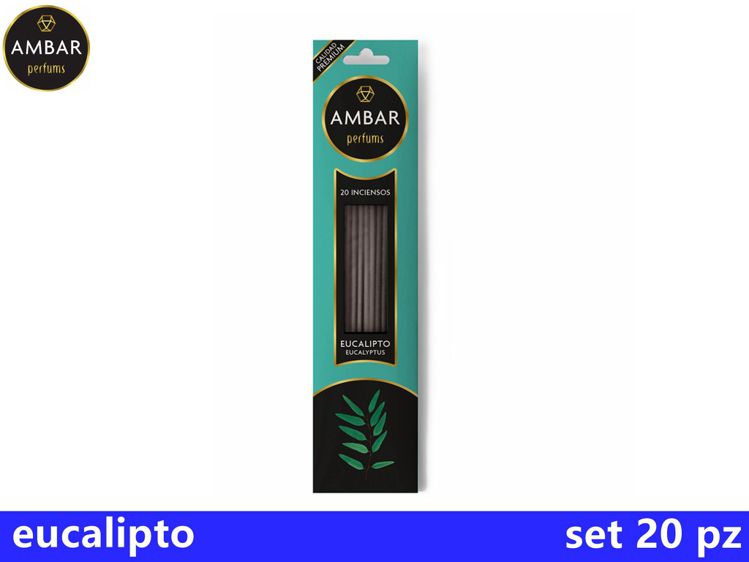 INCENSO AMBAR EUCALIPTO VARILLAS