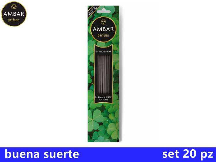 INCENSO AMBAR BUENA SUERTE VARILLAS