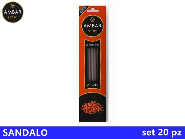 INCENSO AMBAR SANDALO VARILLAS