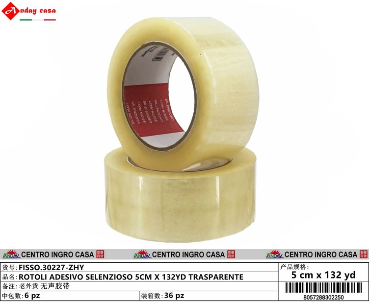 NASTRO ADESIVO 5.0CMX132YD TRASPARENTE