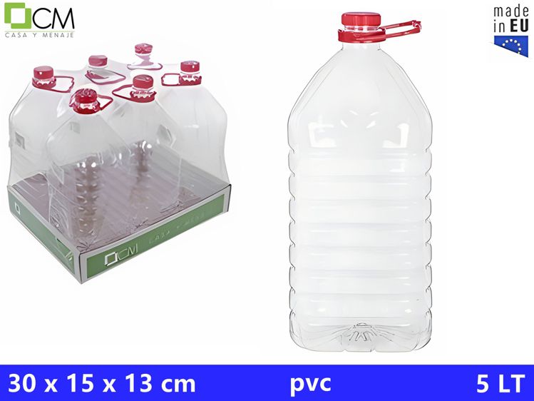 CARAFFA PLAST.QUADRATA C/MANICO 5L