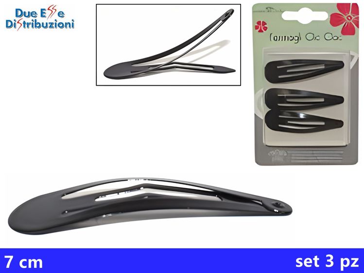 FERMAGLI CLIC CLAC 3PZ 7CM