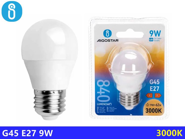 LED A5 G45 E27 9W