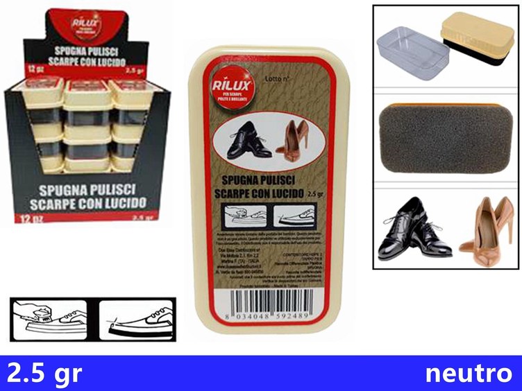 SPUGNA PULISCI SCARPE LIQUIDO NEUTROART