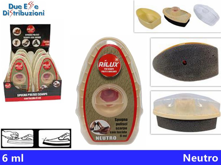 PULISCI SCARPE SPUGNA CON LUCIDO6ML NEUT