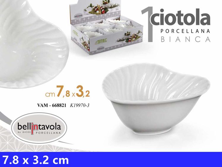 VAM/CIOTOLINA BCA CUOR 7.8X3.2CM
