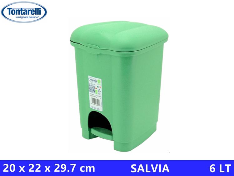 PATTUMIERA A PEDALE 6L CAROLINA SALVIA
