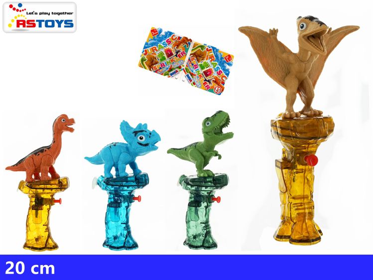 JURASSIC SPRINKLER 4 ASS DINOSAURI SPARA