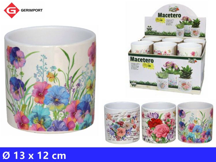 VASO DA FIORI DOLOMITE 13X12CM 3 ASSORTI