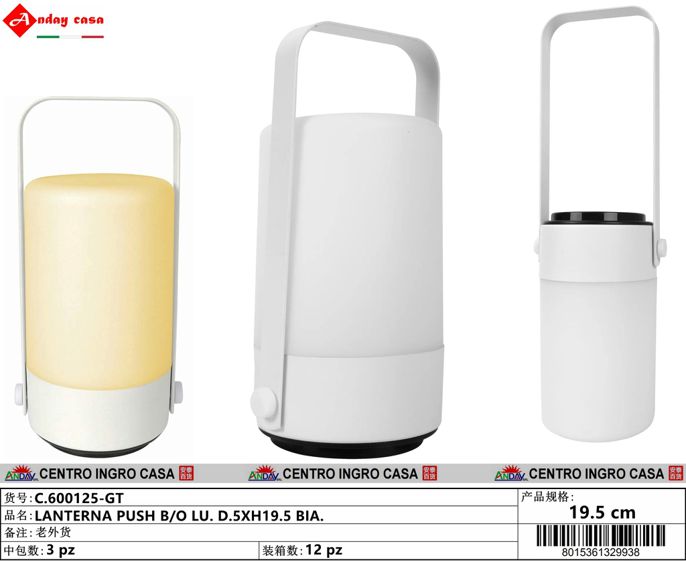 LANTERNA LED PUSH B/O LU.BIATTERIA AAA X