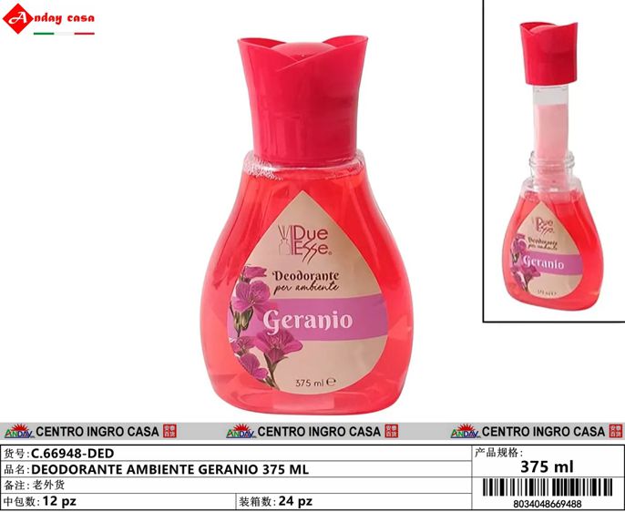 DEODORANTE AMBIENTE 375ML GERANIO