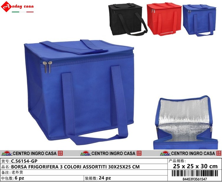 BORSA FRIGORIFERA 3 COLORI ASSORTITI 30X