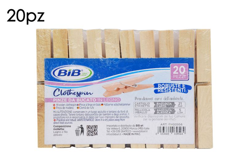 MOLLETTA DI LEGNO 20PZ