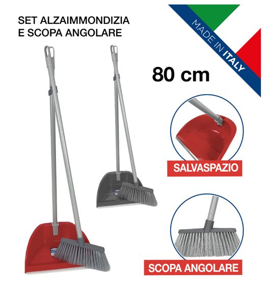 Alzaimmondizia Con Snoda Con Scopa